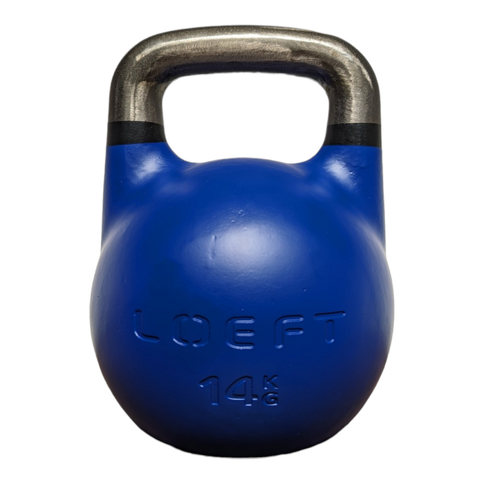 LOEFT Competition Kettlebell - 14 kg- blå med sort markeringsstreg