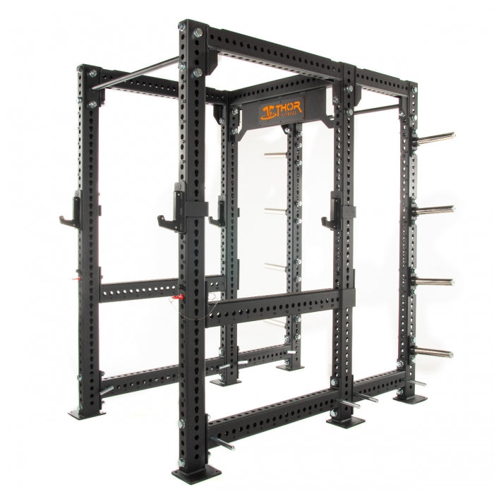 Thor Fitness Gravis Power Cage, med pull-up bar, og opbevaring til vægtskiver