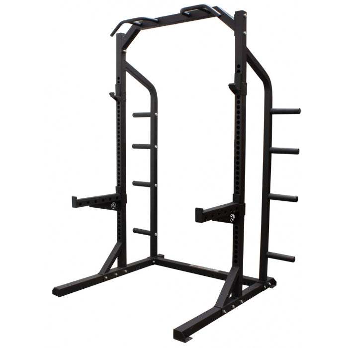 Half Rack med pull-up bar, safetyarms vægtskive holdere