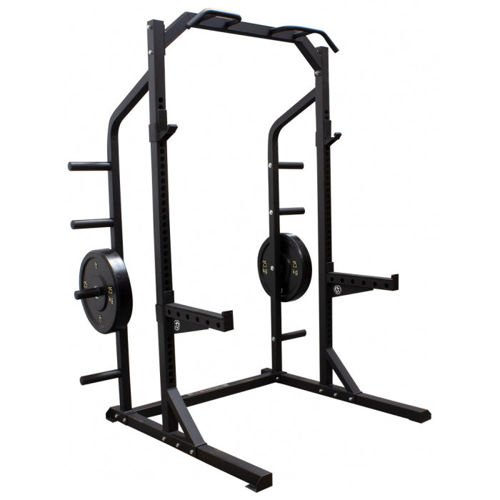 Half Rack med pull-up bar, safetyarms vægtskive holdere