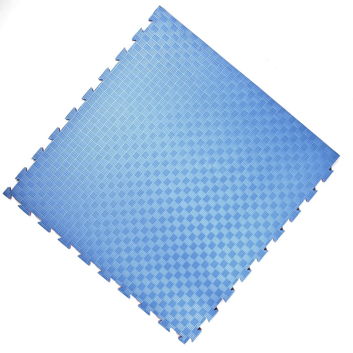 Puzzle Gulv 25mm Medium Blue/Red