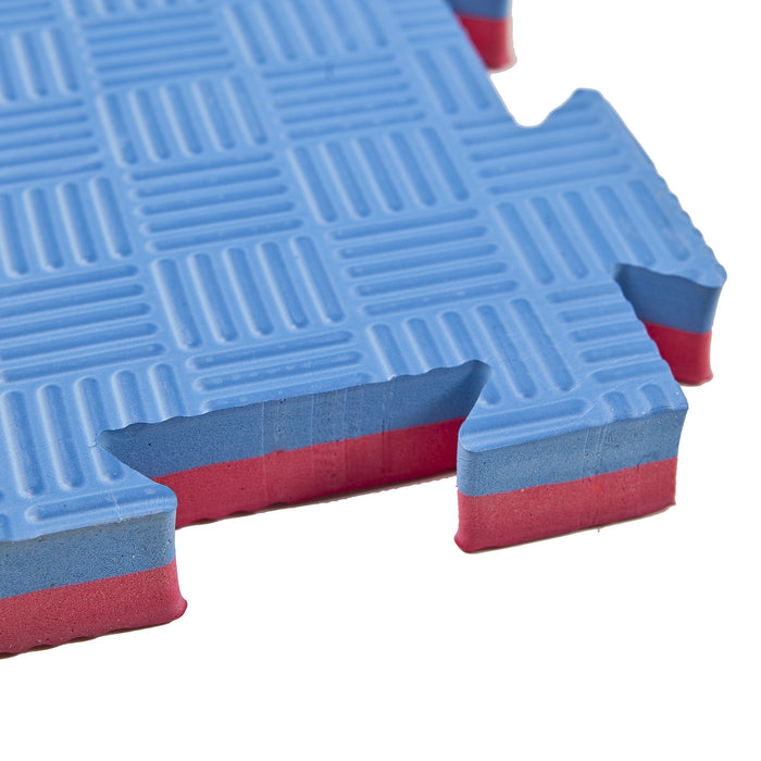 Puzzle Gulv 25mm Medium Blue/Red