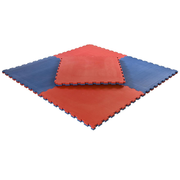Puzzle Gulv 40mm Medium Red/Blue