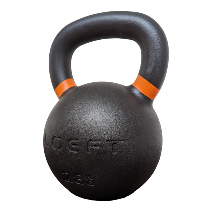 LOEFT Classic Steel sort Kettlebell - 28 kg. Støbejerns kettlebell