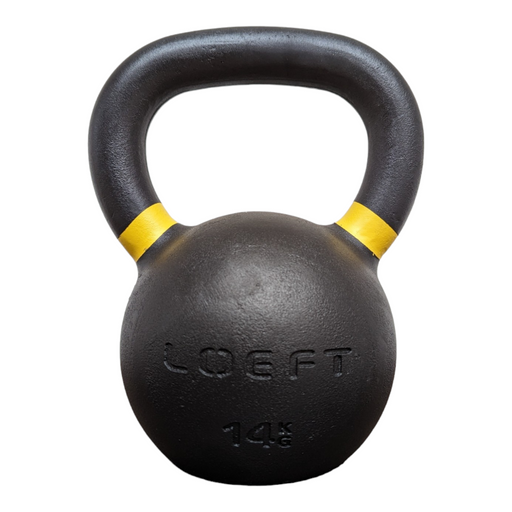 LOEFT Classic Steel sort Kettlebell - 14 kg. Støbejerns kettlebell