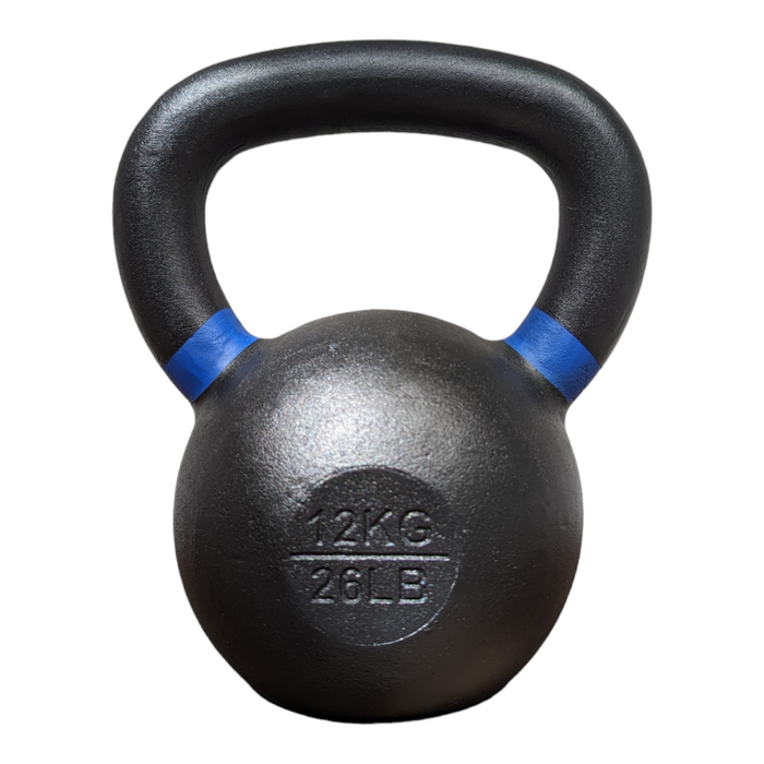 LOEFT Classic Steel sort Kettlebell - 12 kg. Støbejerns kettlebell