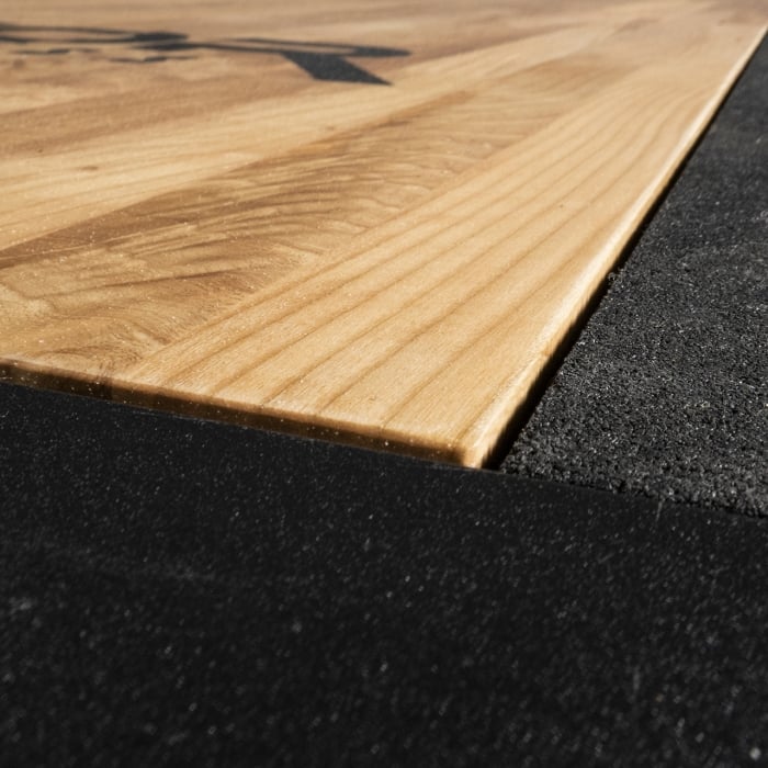Expert Løfteplatform 2 x 3 m – 5 cm høj, med massiv ask og 50 mm gummi