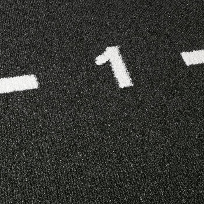 Kunstgræs / Turf 1 x 12 m Sort med påmalede afstande