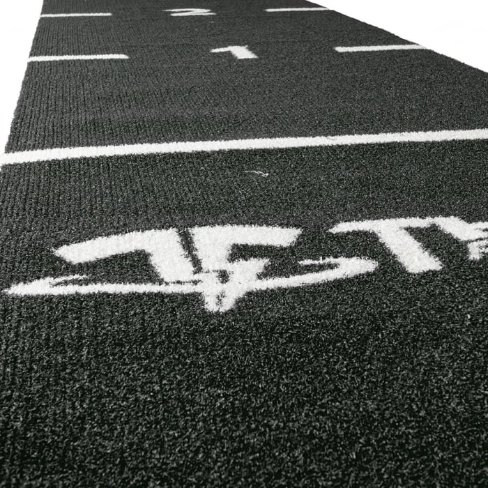 Kunstgræs / Turf 1 x 12 m Sort med påmalede afstande