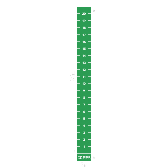 Kunstgræs / Turf 2 x 22 m Grøn med påmalede afstande