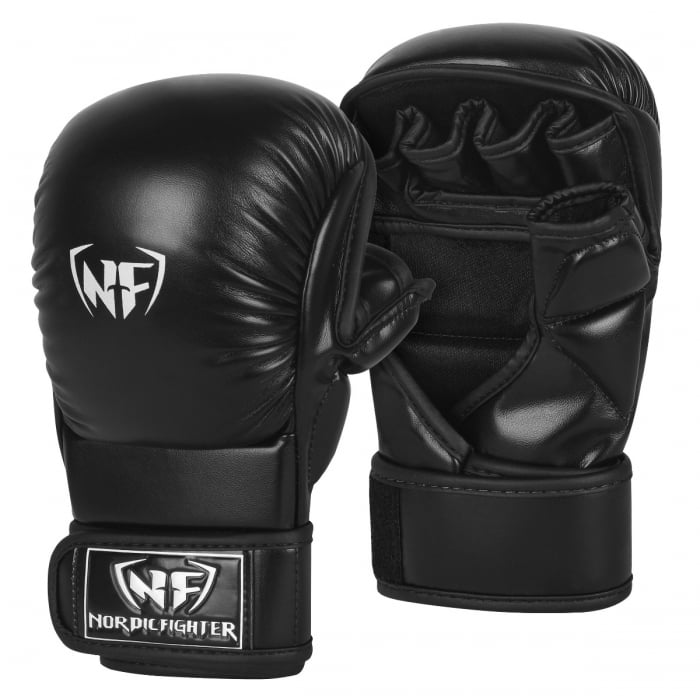 NF MMA Shooto Gloves – Sort, Kunstlæder