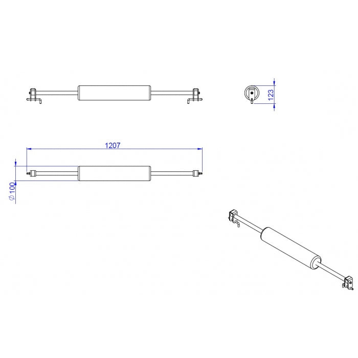 TF R1 Multi-TF R1 Leg Holder Kit til Lat Tower