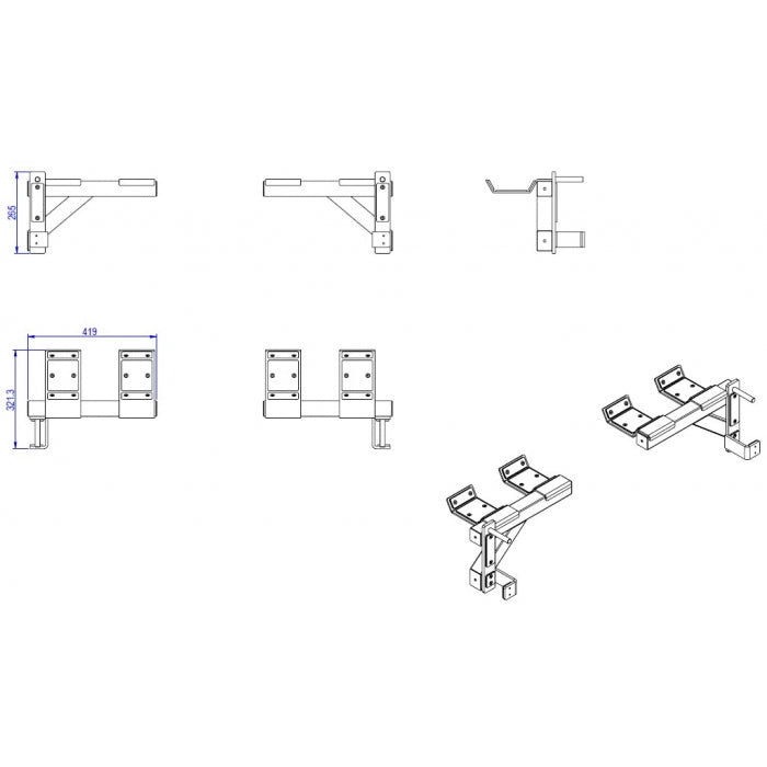 TF R2 Dumbbell Holders