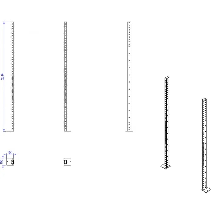 TF R2 Power Rack 230 cm