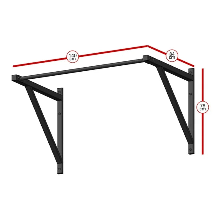 Vægmonteret Chin-Up og Pull-Up Bar