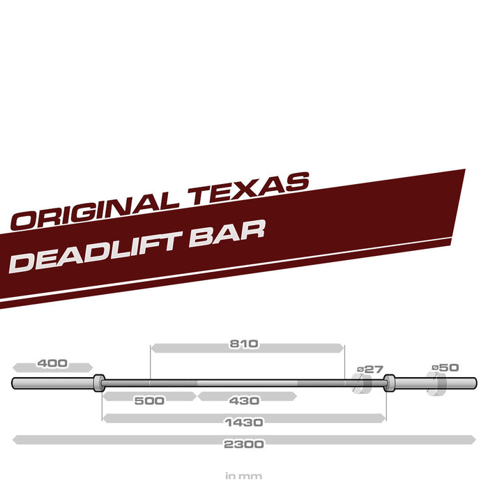 Texas Deadlift Bar Specs