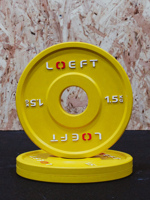 50mm Fractional plates i farve - vægtskive 1,5 kg
