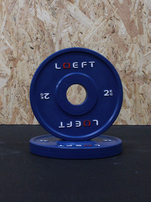 50mm Fractional plates i farve - vægtskive 2 kg