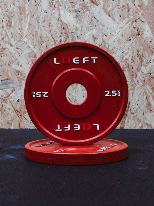 50mm Fractional plates i farve - vægtskive 2,5 kg