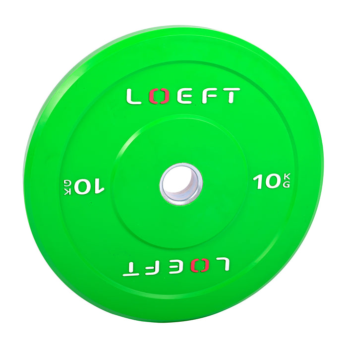 Home Gym pakke | Farvede bumper plates + black oxide vægtstang | LOEFT | 100-200KG