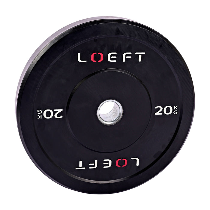 Home Gym pakke | Sorte bumper plates + Cerakote vægtstang | LOEFT | 100-200KG