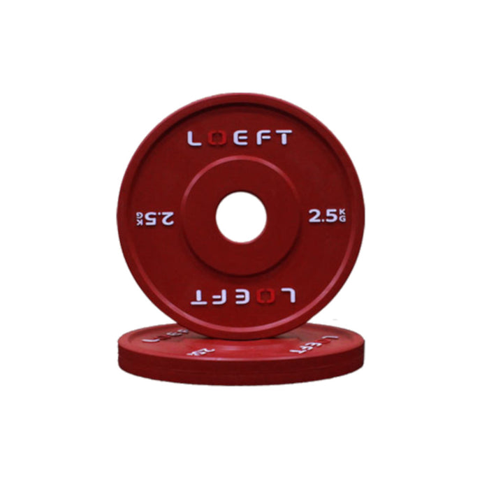 Farvede fractional plates - 2,5kg - vægtskive til olympisk vægtstang - LOEFT  