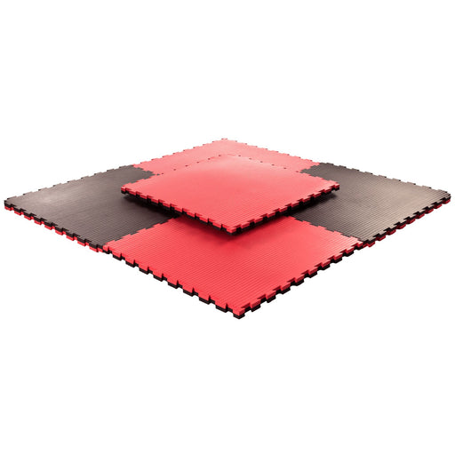 Medium Puzzle Gulv 40mm Sort og Rød