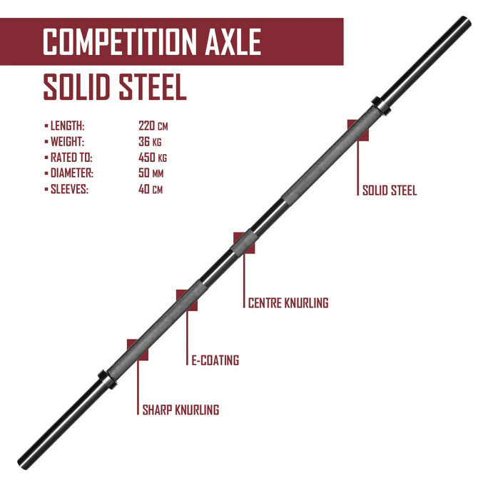 COMPETITION SOLID STEEL AXLE Bar